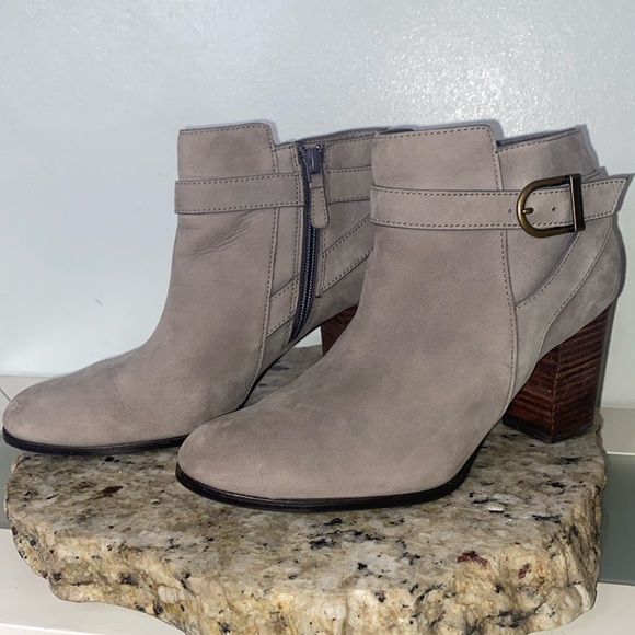 Cole Haan Cassidy Strap Bootie Iron Steel Nubuck Size 8.5 B - Picture 16 of 16